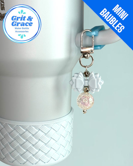 Gracie Mini Straw Bauble-Baby Blue
