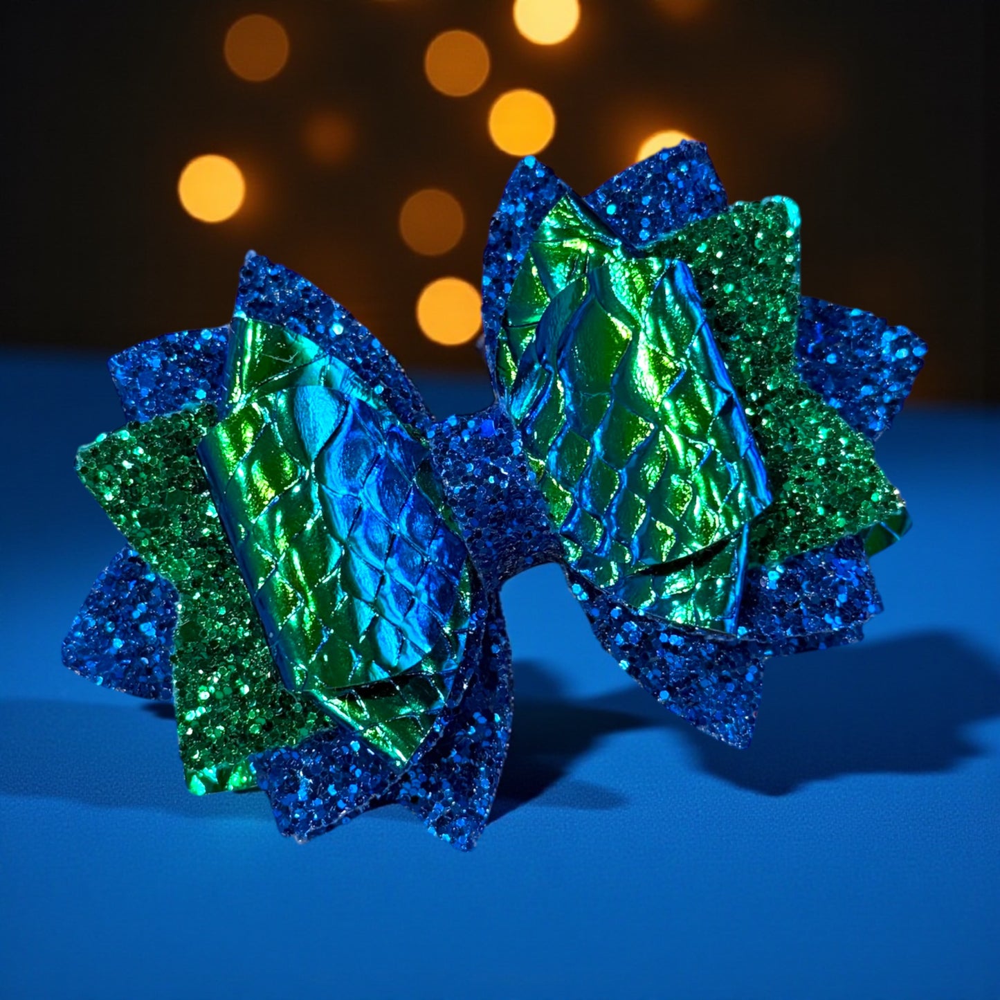 Blue Holographic Ocean Bow