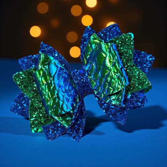 Blue Holographic Ocean Bow