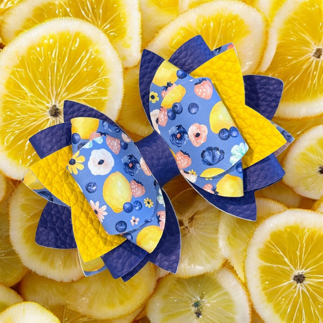 Lemons on Blue Bow