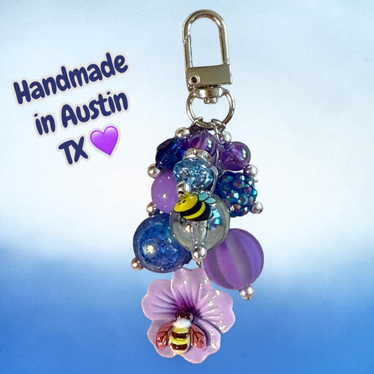 Deluxe Mini Bauble - Purple Blueberry Bees 2.0