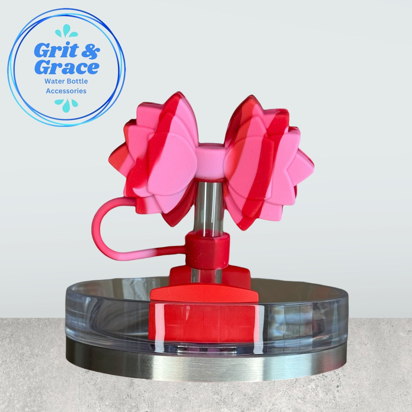 Red Velvet Swirl Straw Topper