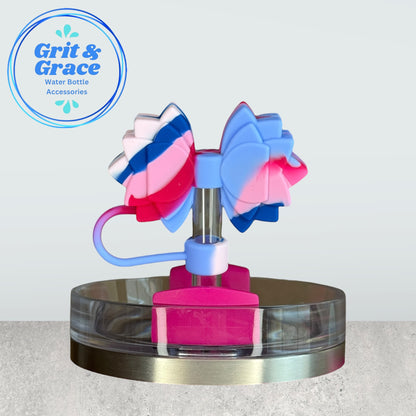 Watercolor Moon Swirl Straw Topper