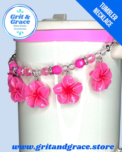 Tumbler Necklace Jewelry - Pretty in Pink