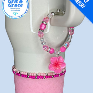 Tumbler Handle Jewelry - Pretty in Pink