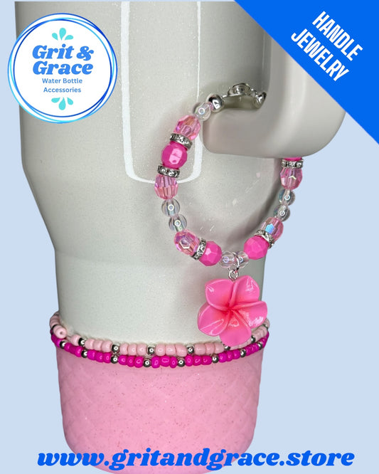 Tumbler Handle Jewelry - Pretty in Pink