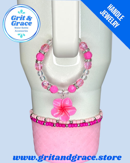 Tumbler Handle Jewelry - Pretty in Pink