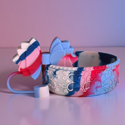 Watercolor Moon Heart Scroll Shorty Boot