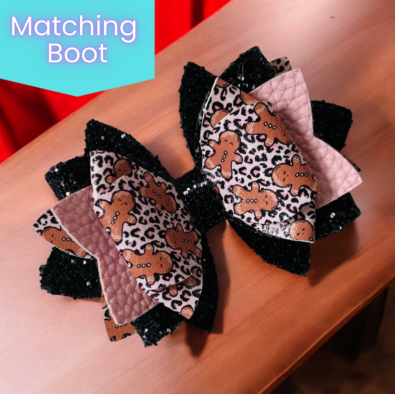 Leopard Gingerbread Bow