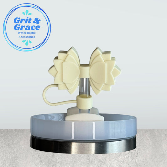 Gracie Cream Straw Topper