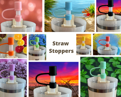 Coral Reef Straw Stoppers X5