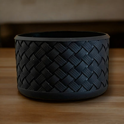 Basketweave Black Boot