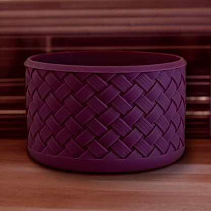 Basketweave Plum Purple Boot