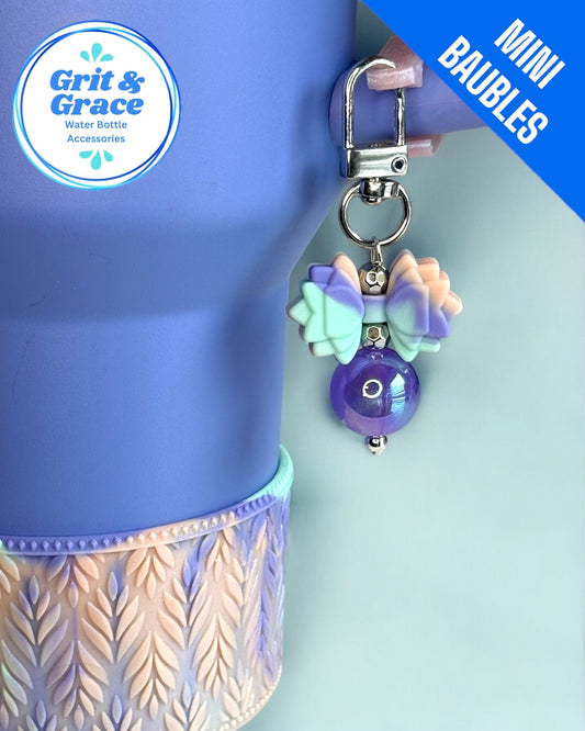 Gracie Mini Straw Bauble-Hydrangea Swirl