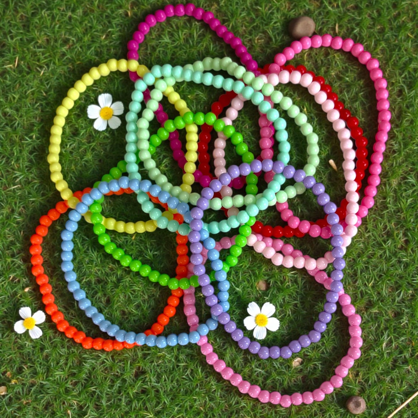 Pastel Slim Stretchy Cup Bracelet