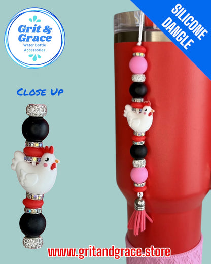 Chicken Silicone Dangle
