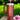 Gracie Maroon Glitter Straw Topper