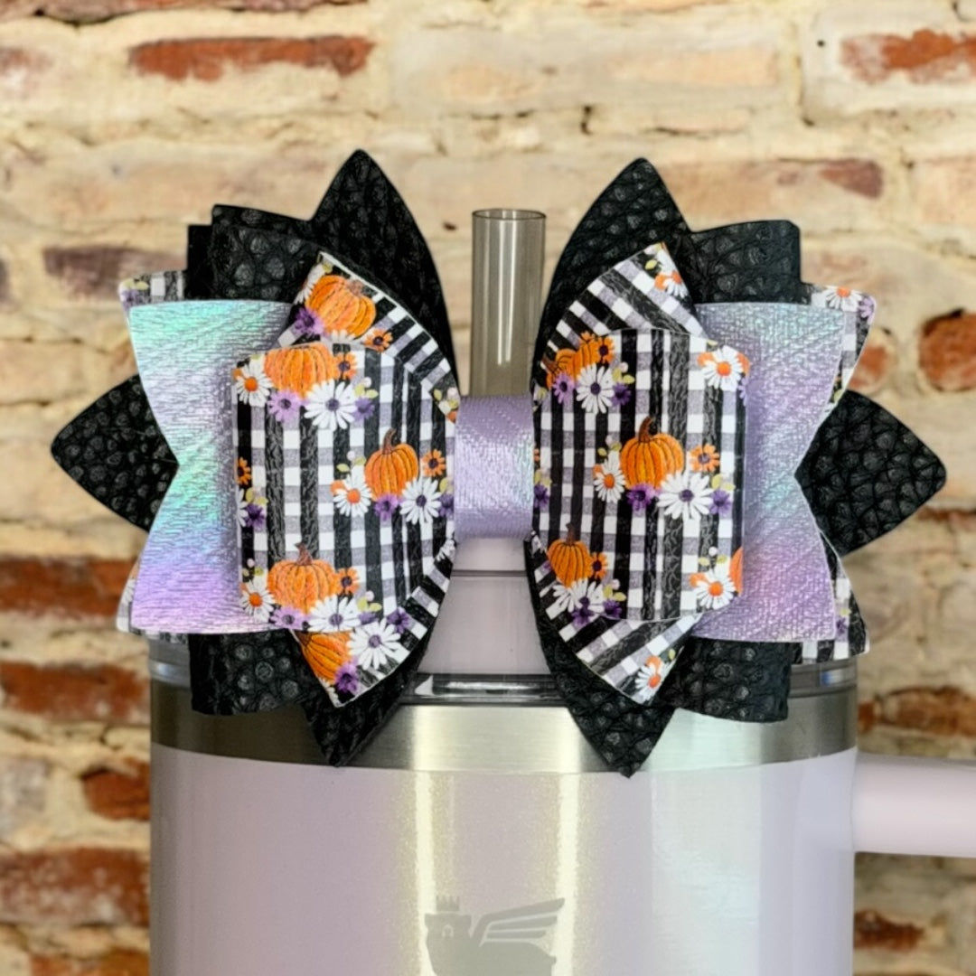 Plaid Pumpkin Bow