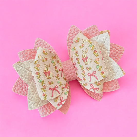 Pink Coquette Bunny Bow