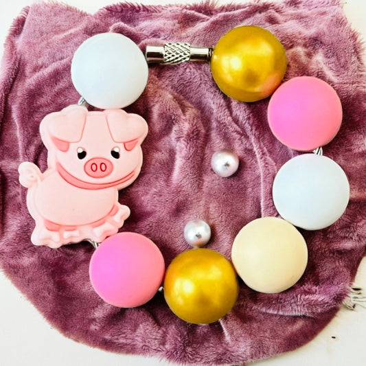 Piggies & Dots Handle Bracelet