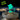 Glow Blue Ghost Straw Topper