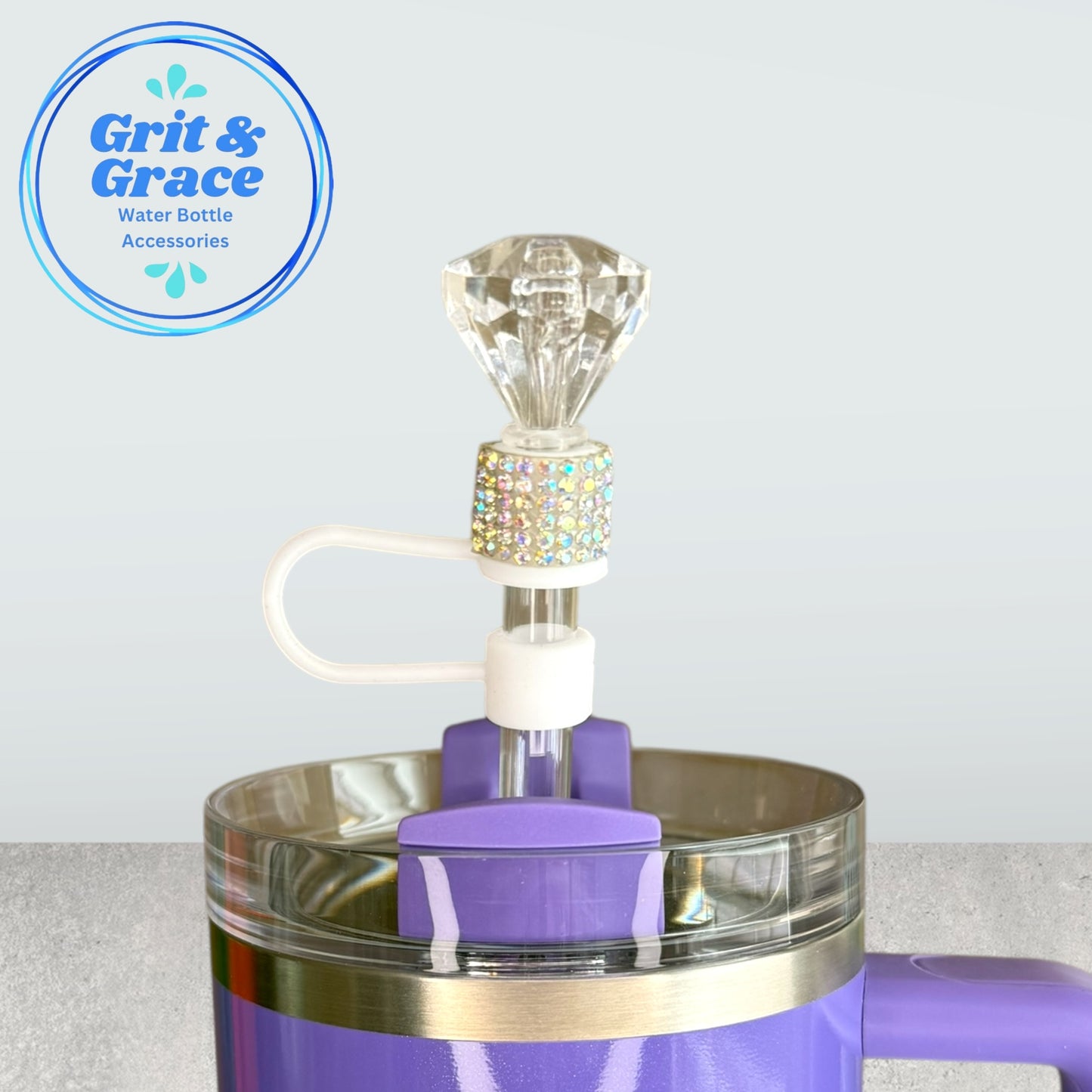 Bling Diamond Straw Topper