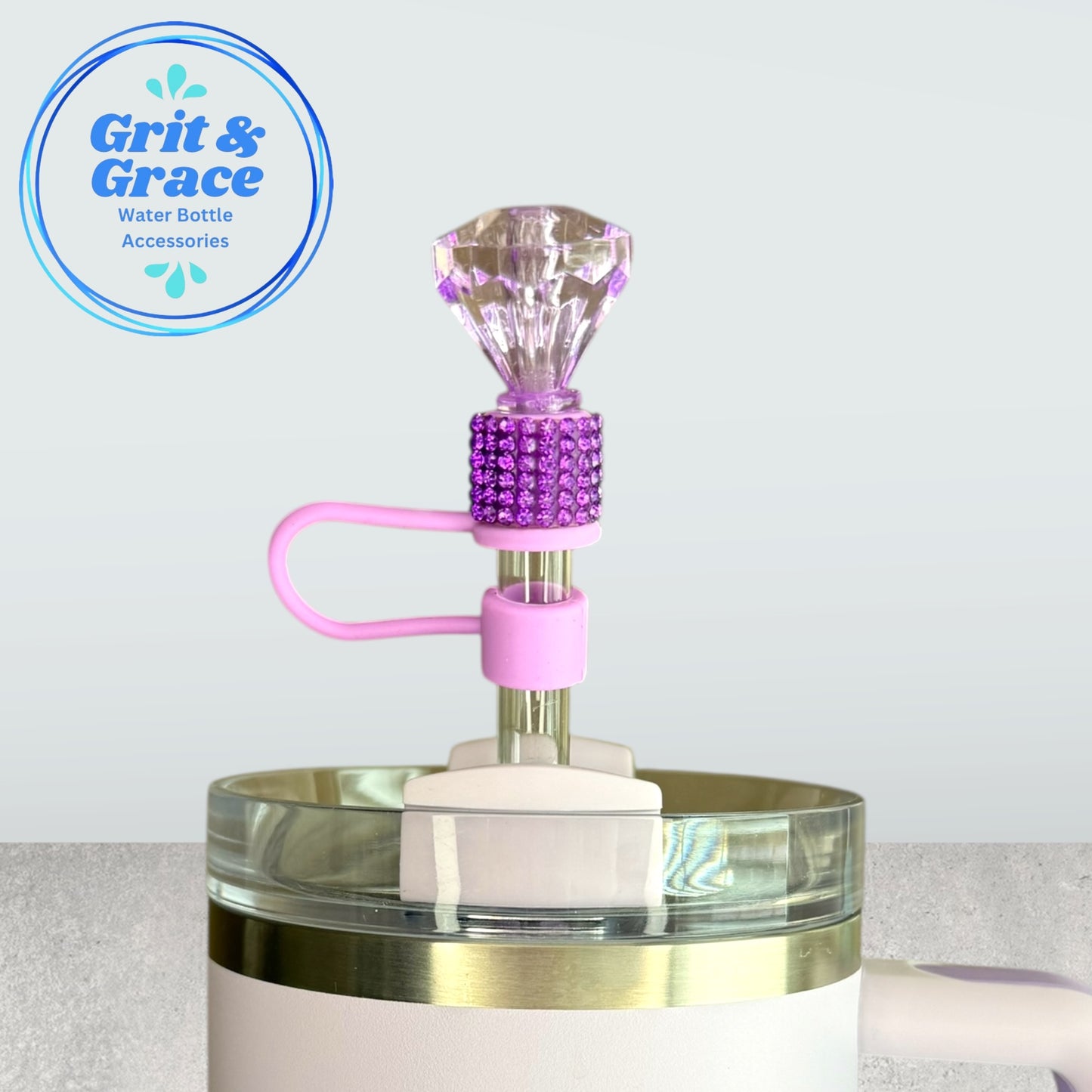 Bling Diamond Straw Topper