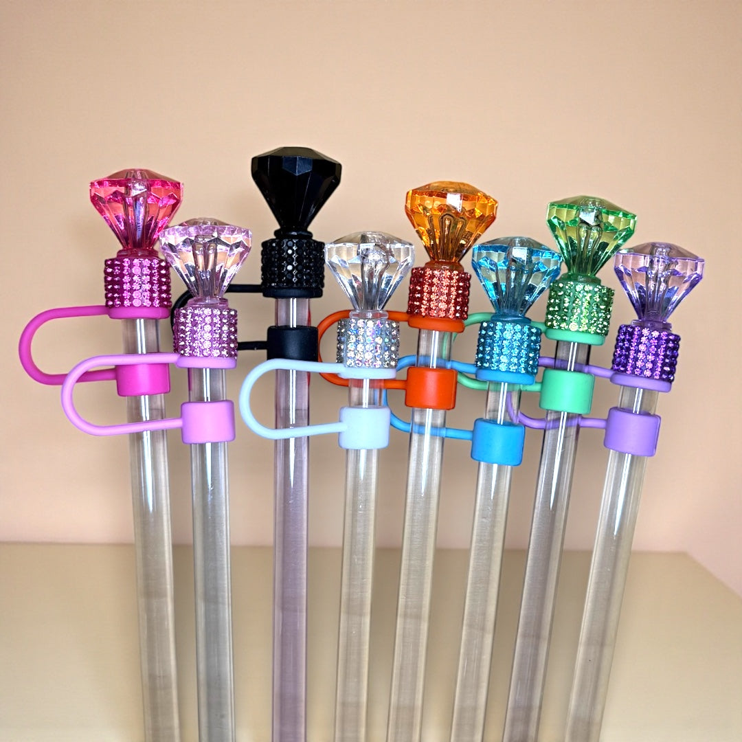 Bling Diamond Straw Topper