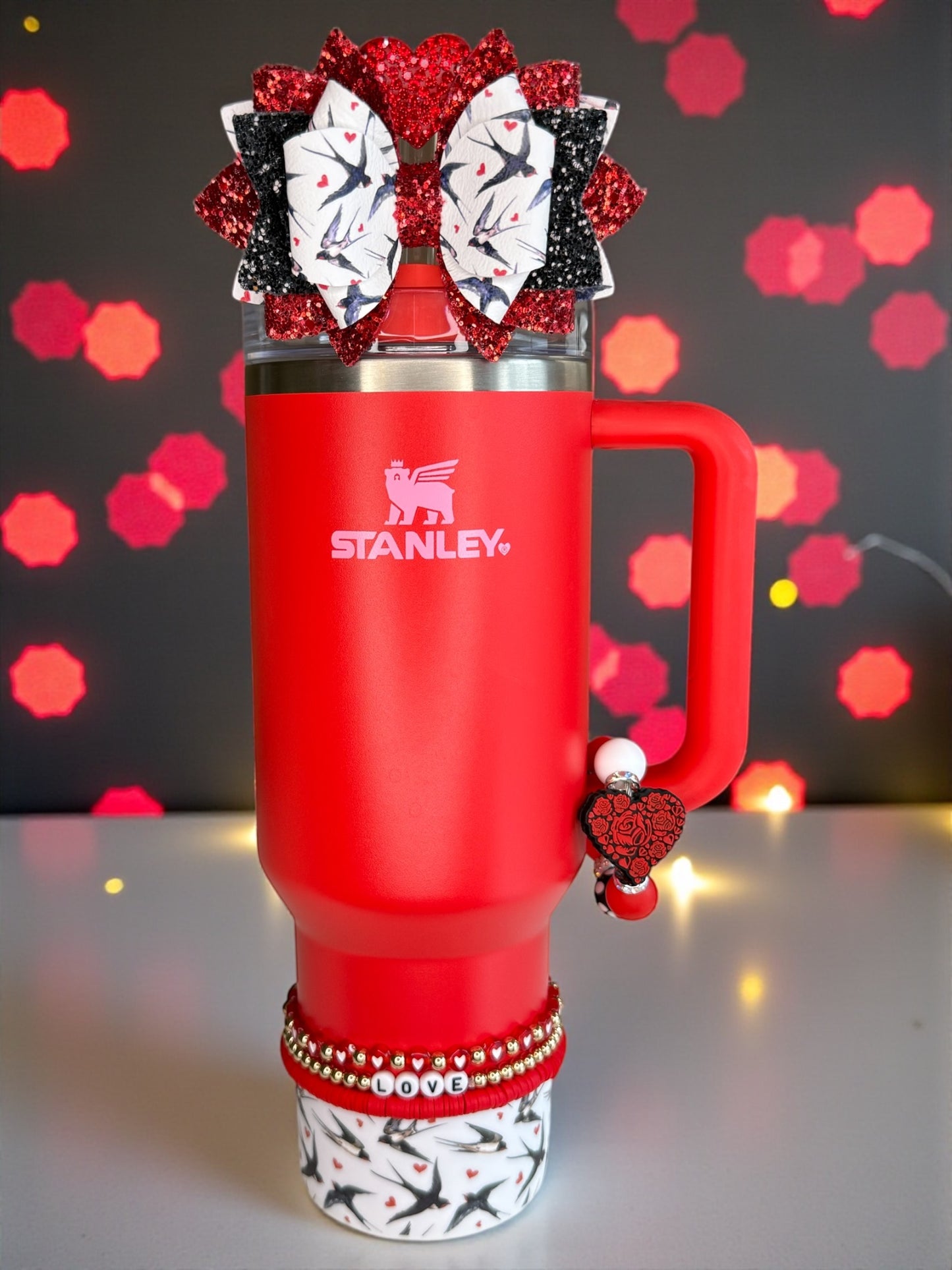 Heart Rose Handle Bracelet