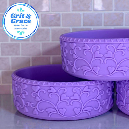 Heart Scroll Wisteria Purple Shorty Boot