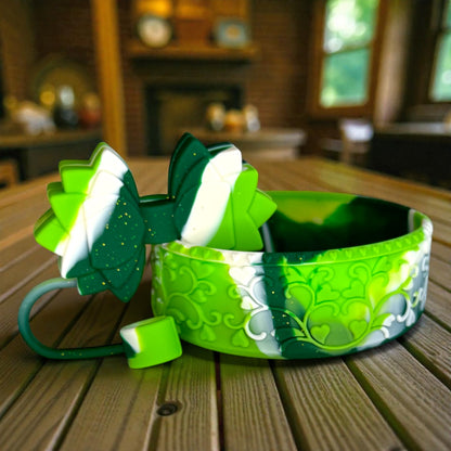 Heart Scroll Shamrock Swirl Shorty Boot