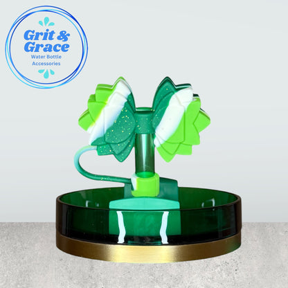 Gracie Shamrock Swirl Straw Topper