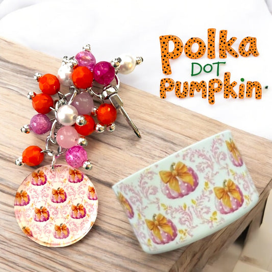 Polka Dot Pumpkin 2.0 Bow