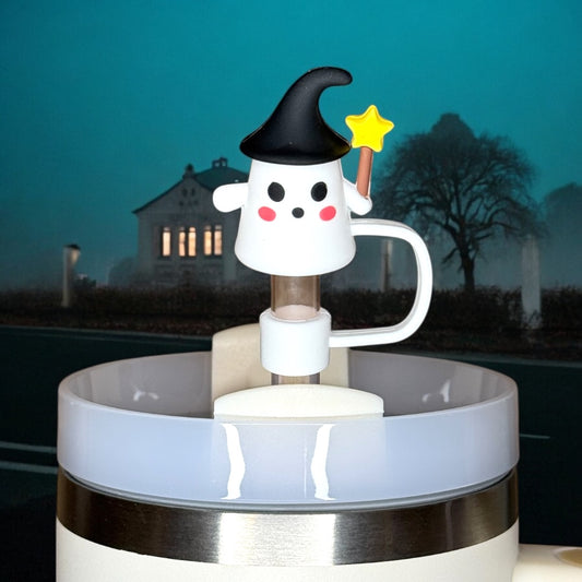 Wizard Ghost Straw Topper