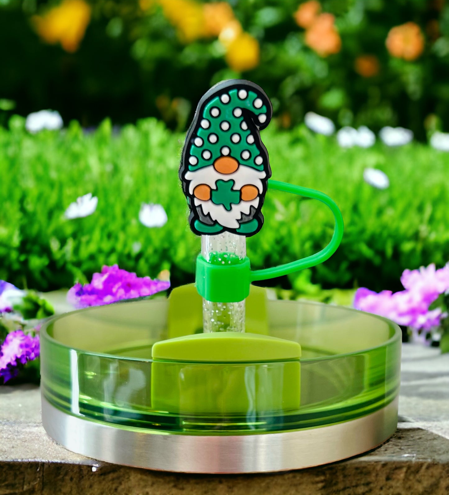 Shamrock Gnome Straw Topper