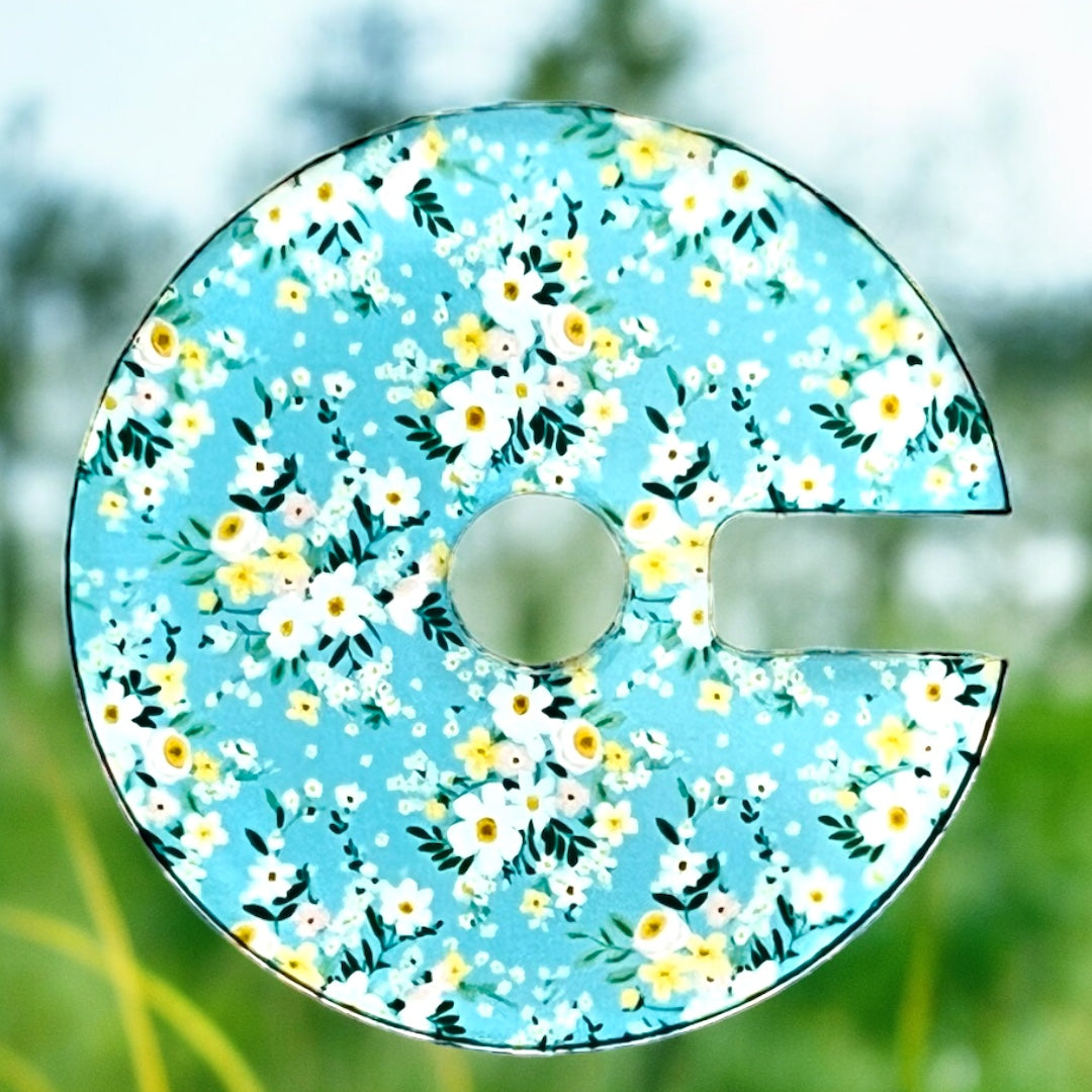 Field of Daisies Round Tumbler Topper