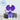 Gracie Deep Purple Straw Topper