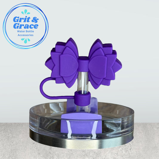 Gracie Deep Purple Straw Topper