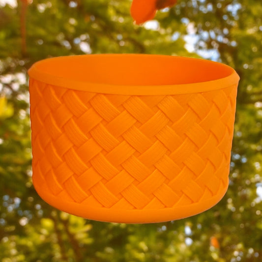 Basketweave Orange Boot