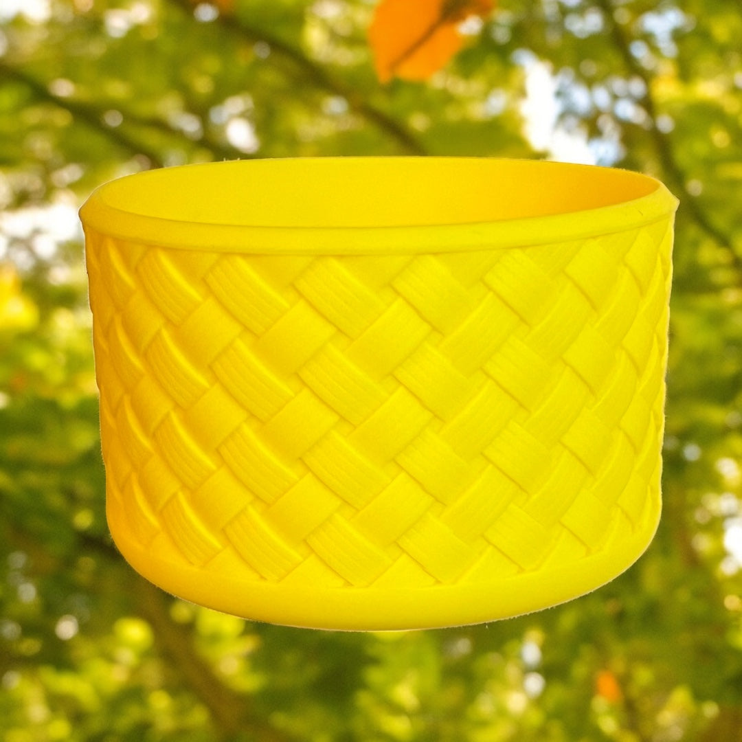 Basketweave Lemon Yellow Boot