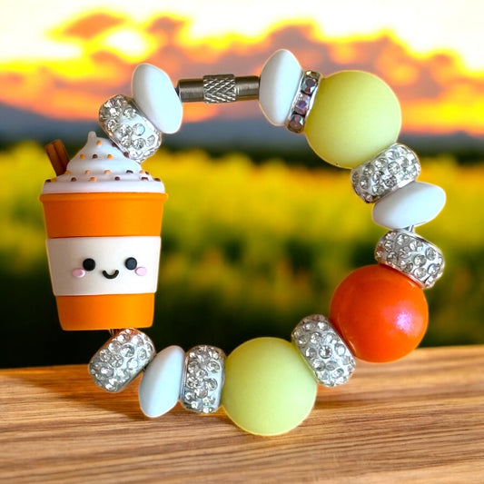 Pumpkin Spice Latte Handle Bracelet