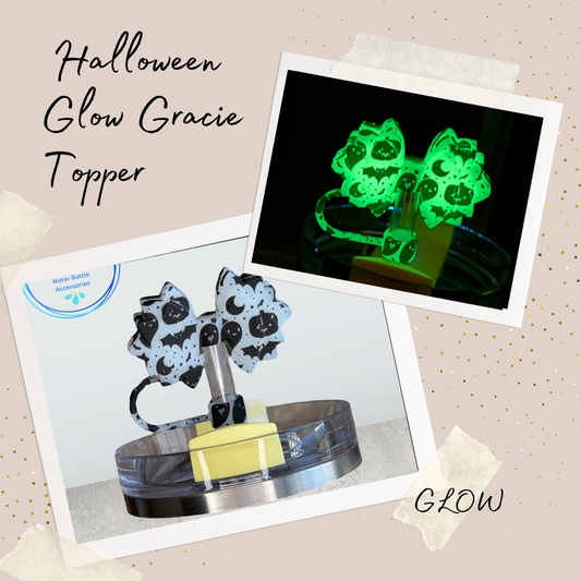 Halloween Glow Gracie Straw Topper