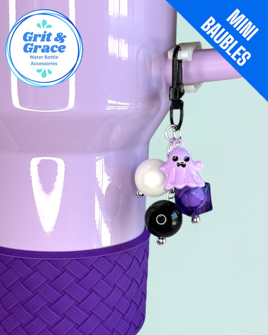 Purple Ghost 2.0 Mini Straw Bauble