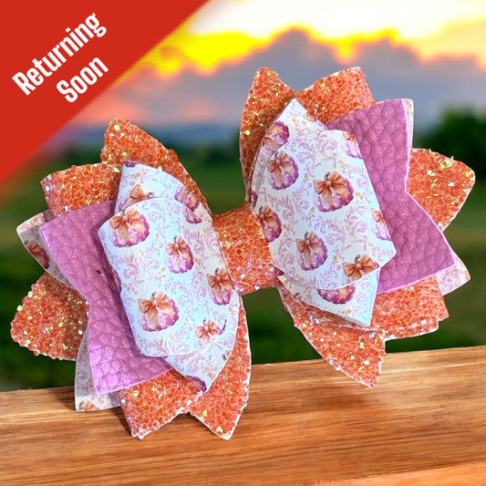 Polka Dot Pumpkin 2.0 Bow