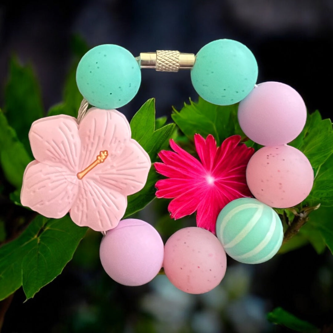 Pastel Hibiscus Bracelet