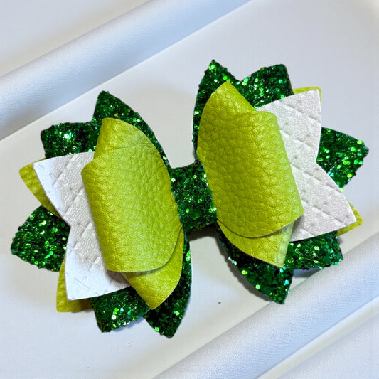 Emerald Isle Colorblock Bow