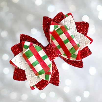 Christmas Plaid Bow