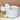 Gracie White Matte Straw Topper