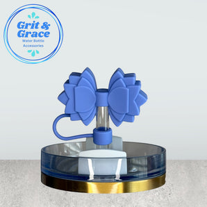 Gracie Ceylon Blue Straw Topper