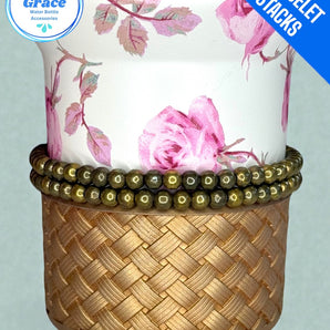 Bronze Stretchy Cup Bracelets (Set of 2)